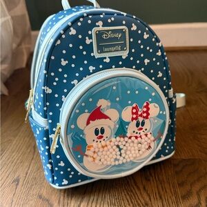 Loungefly Blue Snowman Kids Backpack